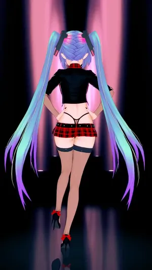 hatsune miku, vocaloid, 3d #3752