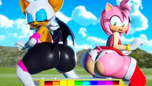 amy rose, rouge the bat, sega #31179