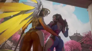 d.va, mercy, overwatch #38043